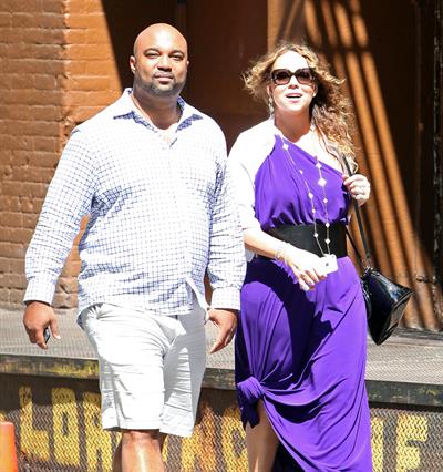 Mariah Carey strolls around New York City August 25, 2014