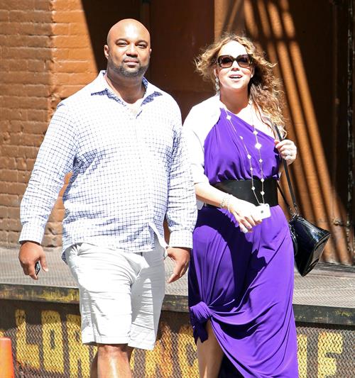 Mariah Carey strolls around New York City August 25, 2014