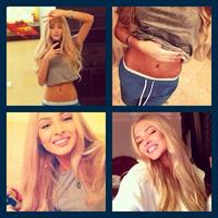 Aljona Shiskova taking a selfie