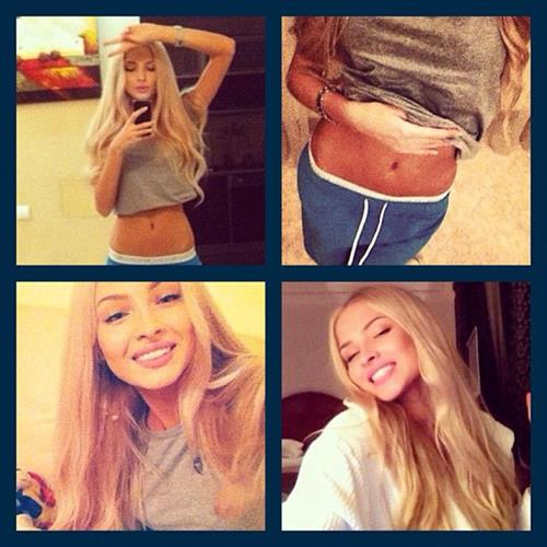 Aljona Shiskova taking a selfie