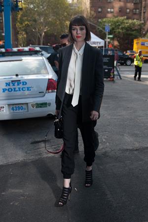 Coco Rocha @ NYC fashion week September 4, 2014