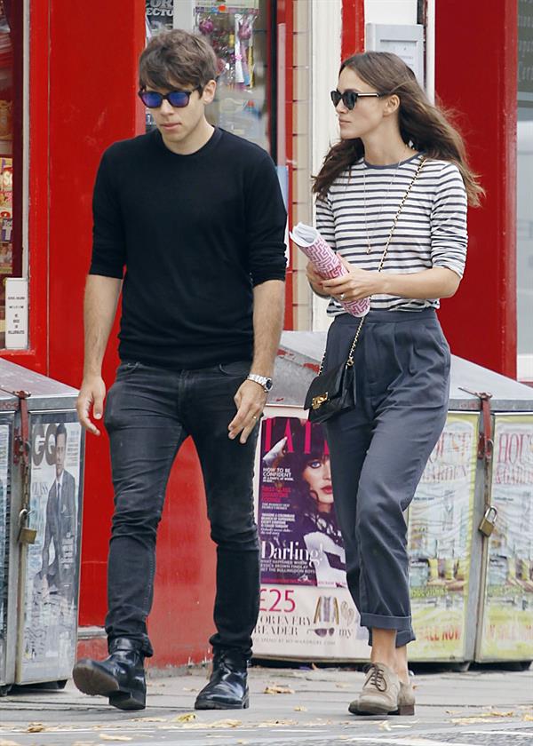 Keira Knightly & husband James Righton out shopping in North London September 3, 2014