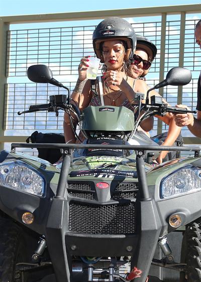 Rihanna in Calvi, Corsica