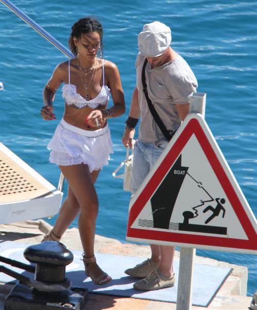 Rihanna in Calvi, Corsica