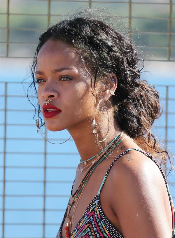 Rihanna in Calvi, Corsica