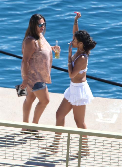 Rihanna in Calvi, Corsica