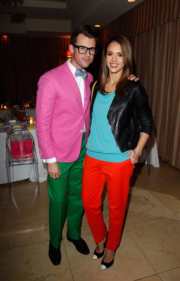 Minka Kelly, Jessica Alba and Mandy Moore at a dinner to celebrate Brad Goreski's book launch March 14, 2012 