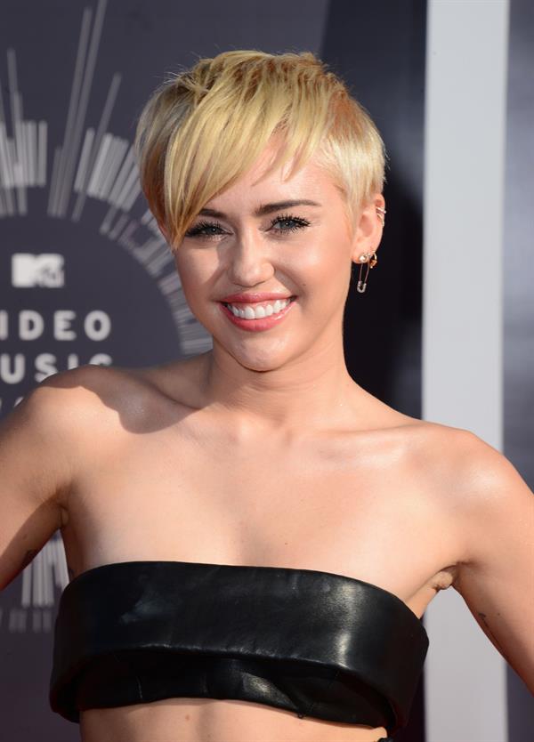 Miley Cyrus at the MTV Video Music Awards Aug. 24, 2014