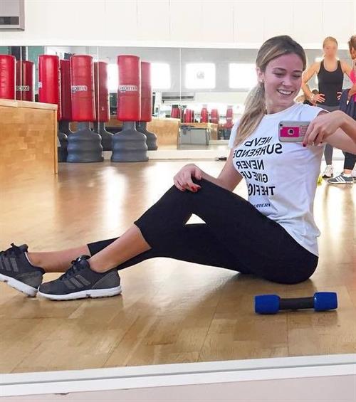 Diletta Leotta taking a selfie