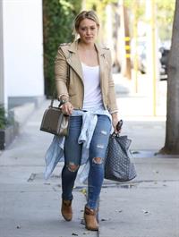 Hilary Duff leaving the gym in West Hollywood