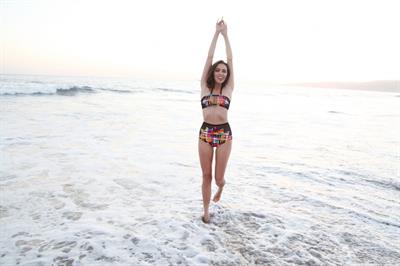 Melody Le in a bikini