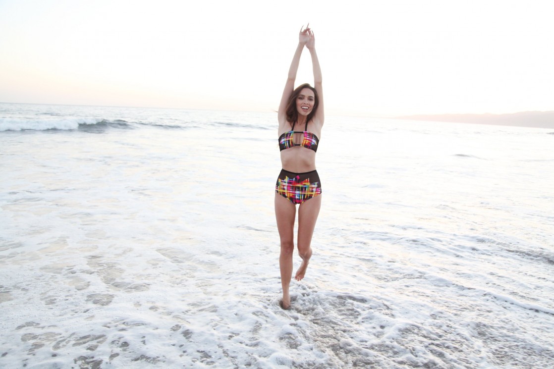 Melody Le in a bikini