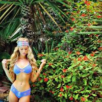 Alexandria DeBerry in a bikini