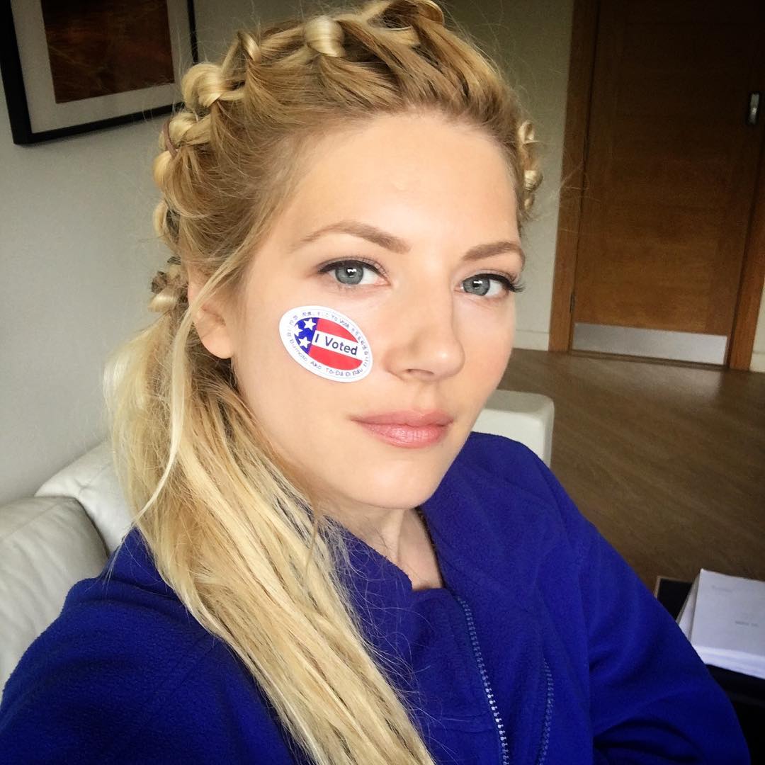 Katheryn Winnick taking a selfie