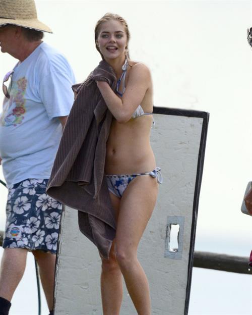 Samara Weaving in a bikini