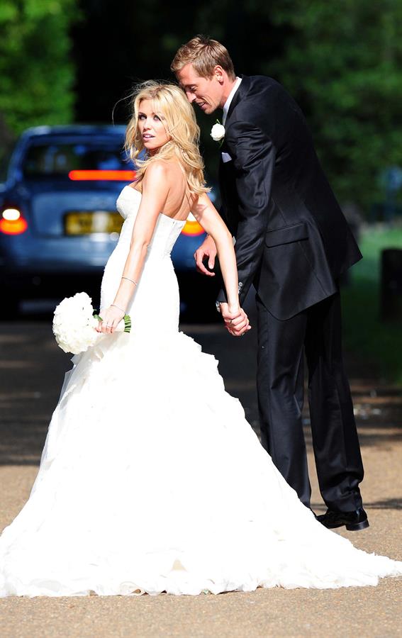 Abigail Clancy wedding day June 30, 2011