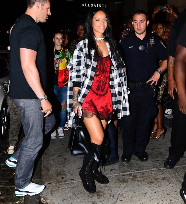 Rihanna arriving at VIP Nightclub August 18, 2014