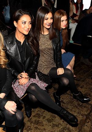 Victoria Justice DKNY Women during Fall 2013 Mercedes -Benz Fashion Week in NY 2/10/13 