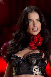 Adriana Lima on the runway at Victoria's Secret Fashion Show 2010