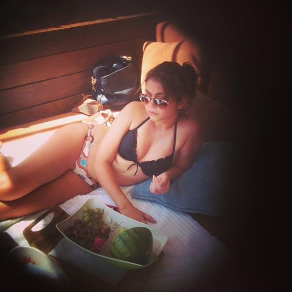 Sarah Hyland in a bikini