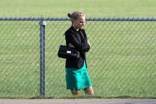 Natalie Portman ...filming on set in Austin Sept 30, 2012 