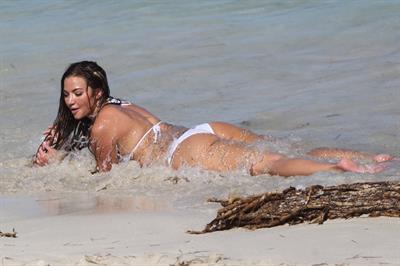 Erika Costell in a bikini - ass