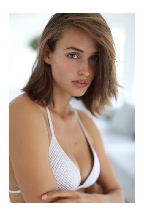 Johanne Landbo in a bikini
