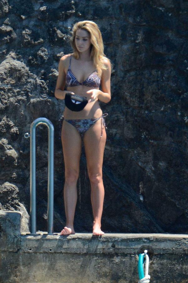 Jennifer Hawkins in a bikini
