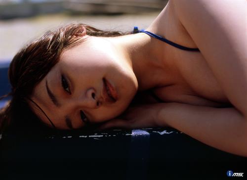 Yumi Adachi in a bikini