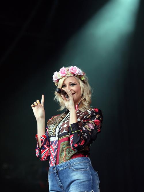 Pixie Lott performs at the Cornbury Music Festival at Great Tew Estate on June 29, 2012 in Oxford, England