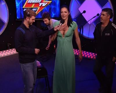 Adrianne Curry At The Howard Stern Show