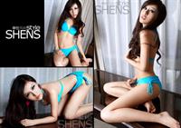 Lv Wan Rou in lingerie