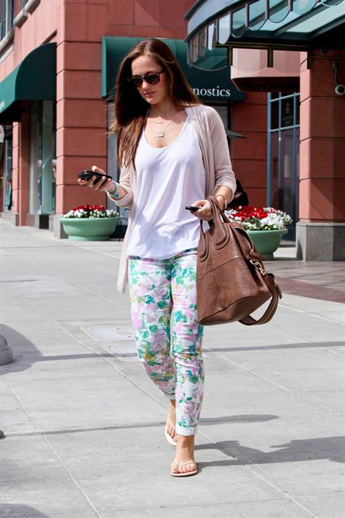 Minka Kelly leaving a spa in Beverly Hills on March 15, 2012 