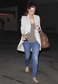 Minka Kelly dinner at Casa Vega in Studio City 10/14/12 