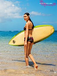 Shu Pei Qin in a bikini