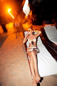 Wang Wan Wan in lingerie