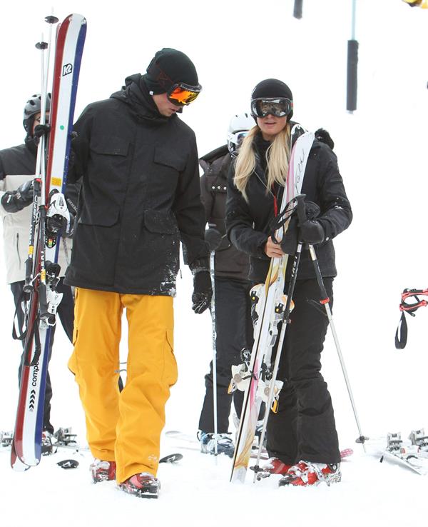 Paris Hilton enjoying a day in the mountains of Aspen December 18, 2012 