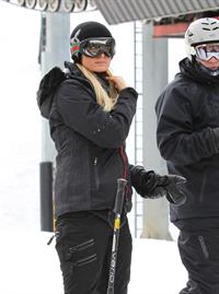 Paris Hilton enjoying a day in the mountains of Aspen December 18, 2012 