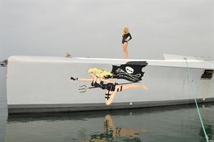 Pamela Anderson Launches Sea Shepherds Operation Zero Tolerance Whale Defense Campaign on November 2, 2012 
