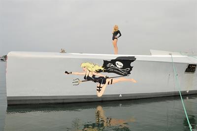 Pamela Anderson Launches Sea Shepherds Operation Zero Tolerance Whale Defense Campaign on November 2, 2012 