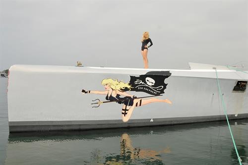 Pamela Anderson Launches Sea Shepherds Operation Zero Tolerance Whale Defense Campaign on November 2, 2012 