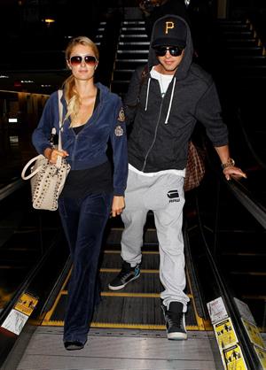 Paris Hilton and River Viiperi holding hands at LA. December 10, 2012 