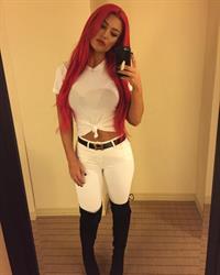 Natalie Eva Marie taking a selfie