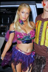 Paris Hilton at the Playboy Mansion Halloween Party in Los Angeles 10/27/12