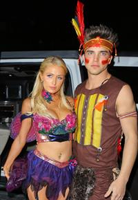 Paris Hilton at the Playboy Mansion Halloween Party in Los Angeles 10/27/12