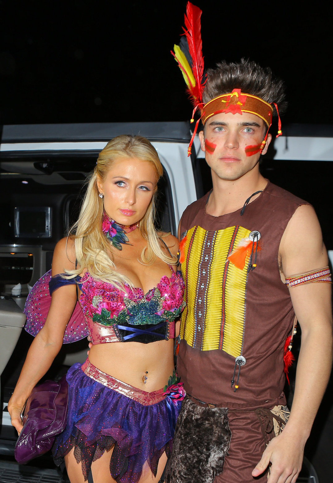 Paris Hilton at the Playboy Mansion Halloween Party in Los Angeles 10/27/12