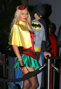 Paris Hilton heads to The Greystone Nightclub's Halloween party in West Hollywood 10/31/12