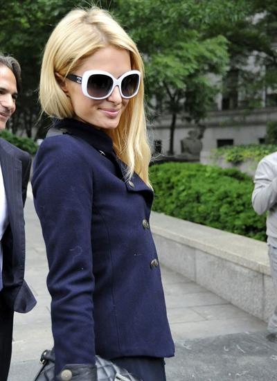 Paris Hilton Leaves Federal Court in NYC June 4, 2012