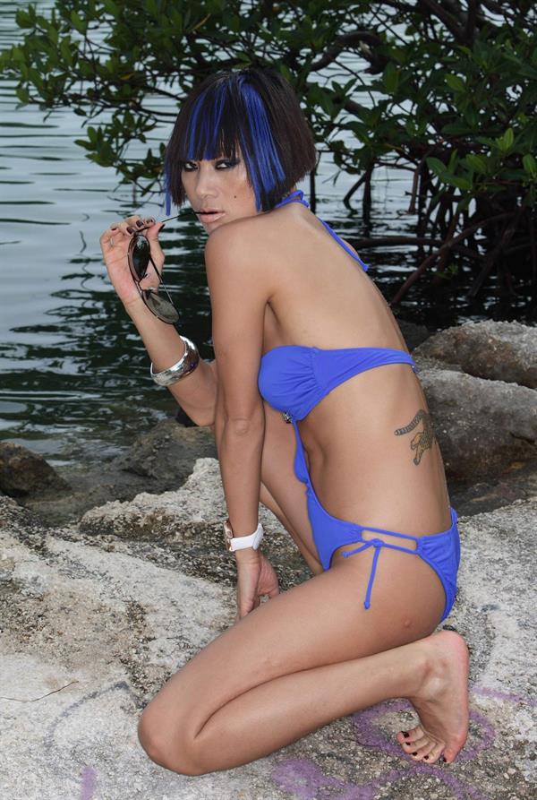 Bai Ling in a bikini