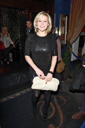 Abi Titmuss trip down the pink carpet 3rd feb 2011 